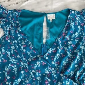 Floral ruched maxi dress